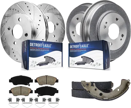 Vista 30 de Detroit Axle - Pastillas de freno para Dodge Ram 2500 3500 2003-2008, Ram 4000 2005-2008, 2004 2006 2007 Pastillas de freno de cerámica delanteras