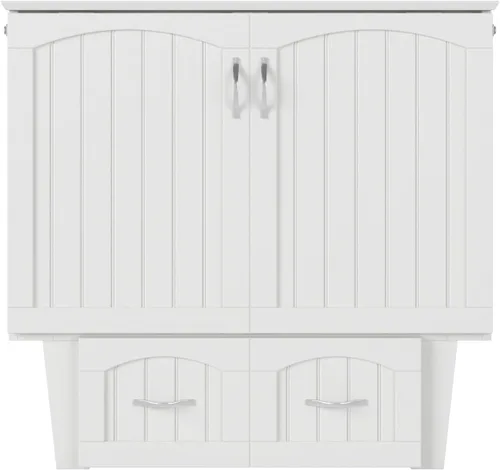 Vista 10 de Atlantic Muebles natucket Murphy cama Pecho, Madera Noble, Blanco
