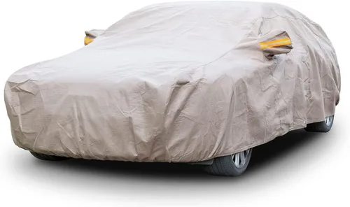 Vista 47 de Tecoom Funda impermeable para todo tipo de clima, resistente al viento, protector de granizo con forro polar y puerta con cremallera, protección