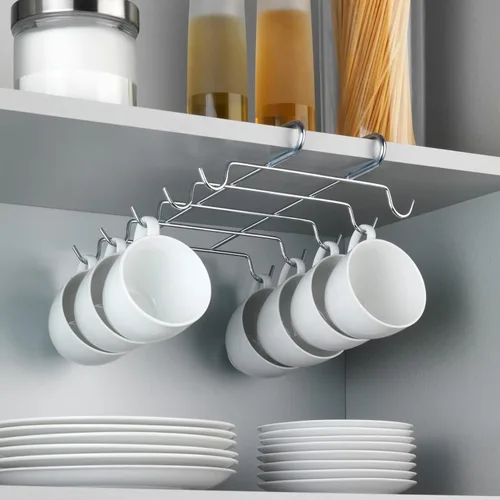 Vista 5 de Wenko 2748130100 - Portavasos cromado para 10 tazas (11.0 x 2.0 x 8.7 in)