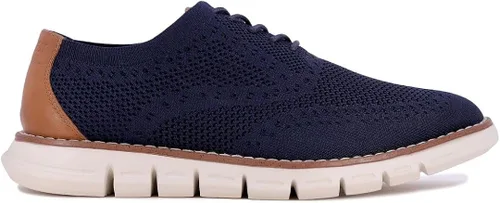 Vista 2 de NINE WEST Zapatos de punta de ala para hombre zapatos casuales para hombre zapatos Oxford de punto elástico con cordones para hombre zapatos de moda