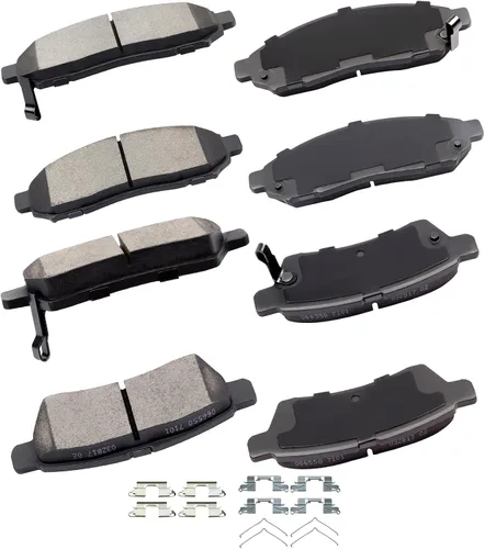 Vista 29 de cciyu - Juego de pastillas de freno de cerámica profesionales delanteras - Para Geo Prizm (1993-1997), Toyota Camry (1992-2001), Celica (1994-1997)