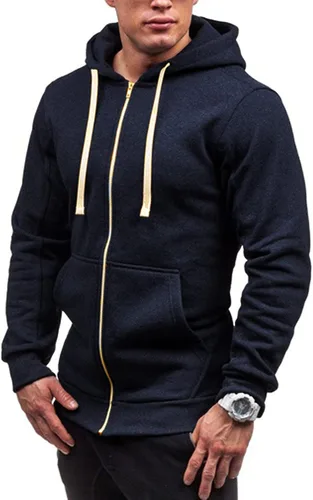 Vista 2 de EELHOE Hooded Tshirts Shirts for Men Cotton Lightweight Long Sleeve Tops with Hood Athletic Stylish Regular Fit Pullover