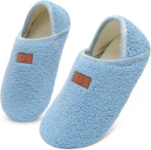 Vista 15 de Scurtain - Zapatillas de casa para mujer y hombre, zapatos de casa, calcetines cómodos, zapatos ligeros unisex para adultos descalzos