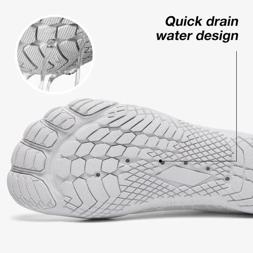 Vista 4 de HIITAVE Zapatos de playa para mujer, zapatos de agua con puntera ancha