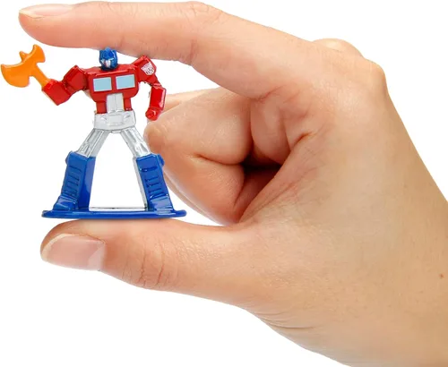 Vista 8 de Transformers - Juego de 18 figuras Wave 3 de 1.65 pulgadas fundidas a presión Nano Metalfigs, juguetes para niños y adultos
