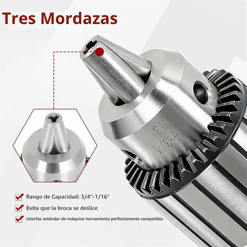 Vista 5 de findmall JT3 - Portabrocas de 3/16 pulgadas - 3/4 pulgadas
