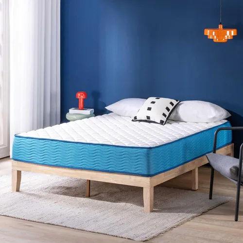 Vista 3 de Best Price Mattress Colchón híbrido de 10 pulgadas, superficie firme, espuma de soporte, resortes ensacados, espumas y telas certificadas como