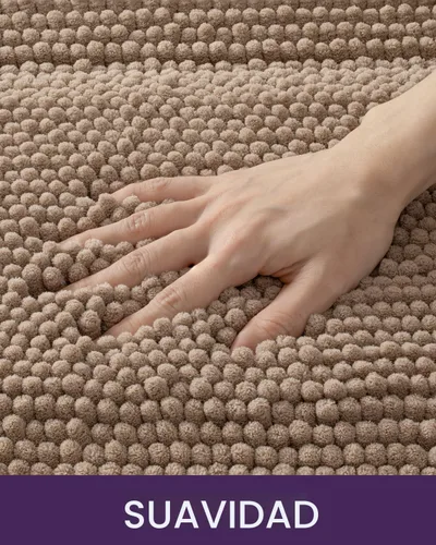 Vista 8 de DEXI Alfombrillas de baño para el baño 16x24, alfombra de baño antideslizante lavable, alfombrilla de baño de chenilla gruesa y suave absorbente
