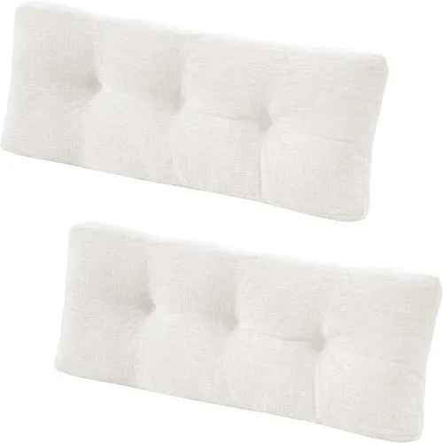 Vista 27 de downluxe Cojín de banco de interior para muebles de interior, cojín de asiento de banco de espuma texturizada, antideslizante, copetudo, 36 x 14 x 4