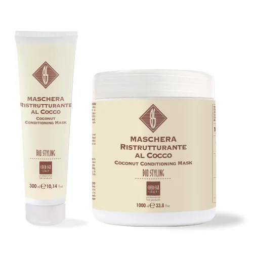 Vista 2 de Ever Ego Bio Styling - Mascarilla acondicionadora para el cabello de coco (10.14 onzas)