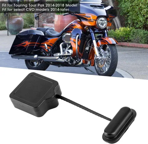 Vista 2 de Qiilu Paquete turístico de motocicleta Tapa Tether Street para Road GLIDE Fit para Touring Ultra Electra FLH/T FLHX FLHR FLHTK 2014-2018 Motocicleta