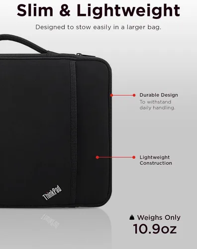 Vista 2 de Lenovo ThinkPad - Funda protectora delgada para laptop de 14 pulgadas, compatible con ThinkPad, MacBook Air y MacBook Pro, ligera, resistente a