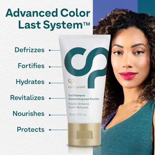 Vista 7 de Colorproof Curl Shampoo for Women Curly Hair Shampoo that Nourishes, Defines and Leaves Curls Soft Smooth, White Tea Scent