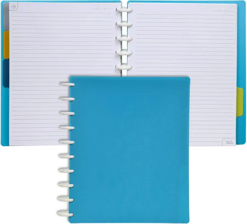 Vista 46 de Talia - Cuadernos de notas con tapas, planificador, personalizables, (Rosa de los 90, Junior (5.5 pulgadas x 8.5 pulgadas))