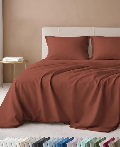 Vista 28 de California Design Den Juego de sábanas tamaño King, 100% algodón, sábanas lujosas de 600 hilos con bolsillo profundo, ropa de cama duradera con 16