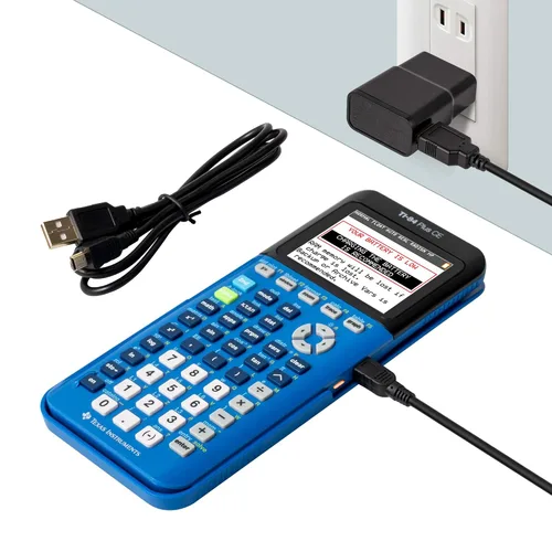 Vista 5 de Funturbo TI-84 Plus CE Cable de carga y datos, Texas Instruments Cable de carga USB para TI-84 Plus C Silver Edition, TI-Nspire CX II Mini USB Cable