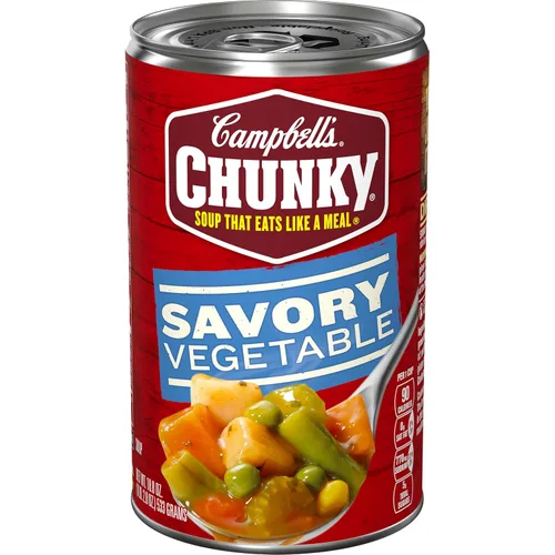 Vista 15 de Sopa Chunky de Campbell’s, sopa de vacuno con verduras del campo, lata de 18.8 Oz