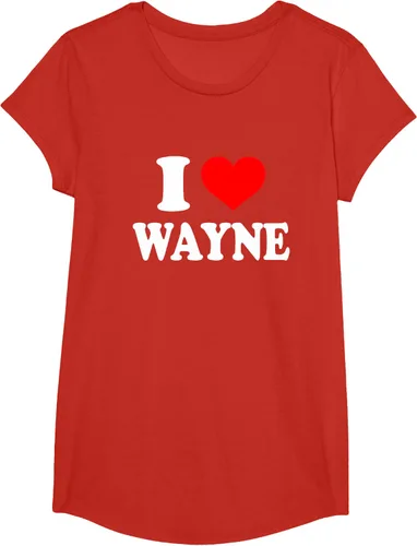 Vista 38 de Wayne - Camiseta I Heart Wayne - I Love Wayne, Negro, S