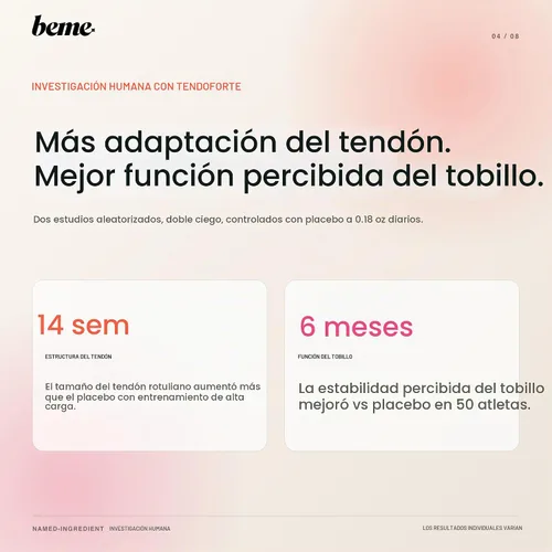 Vista 4 de BeMe Protect – TENDOFORTE Colágeno líquido para tendones y ligamentos
