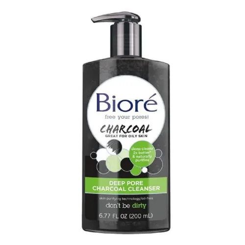 Vista 2 de Biore - Limpiador de carbón de poros profundos, 6.77 onzas líquidas (paquete de 2)