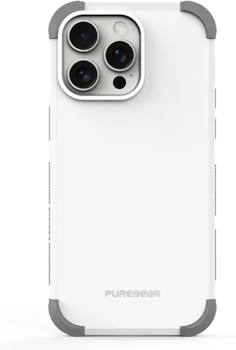 Vista 10 de PureGear DualTek - Funda para Apple iPhone 15 Pro (2023) de 6.1 pulgadas, protección probada y aprobada por militares, resistente y duradera, Negro
