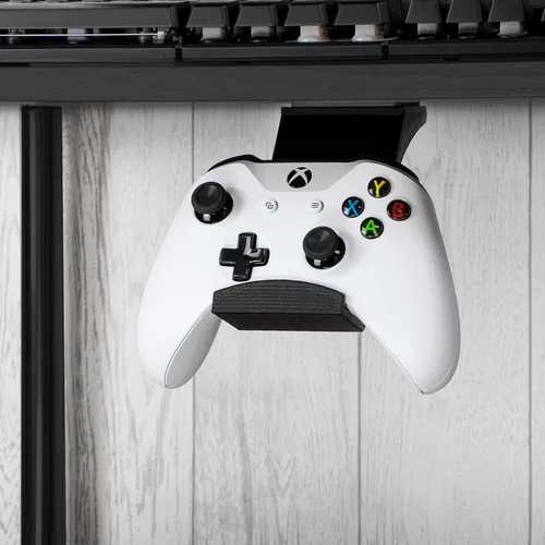 Vista 4 de BRAINWAVZ Gamepad Under The Desk Mount Holder Hanger for XBOX One, Switch, PS4, PC, Steam, Steelseries & Most Game Controllers, No screws, VHB Tape