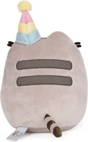 Vista 4 de GUND Pusheen - Gato de peluche de pastel de cumpleaños, 9.5 pulgadas