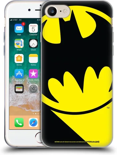 Vista 8 de Head Case Designs Funda de gel con licencia oficial de Batman DC Comics Bat Signal Logos [protección de grado militar] compatible con Apple iPhone 7