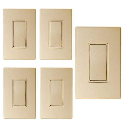 Vista 14 de Elegrp Interruptor de luz, 3 vías, 15 amperios, 120-277 voltios, reemplazo de pared de paleta basculante, corriente alterna, autopuesta a tierra