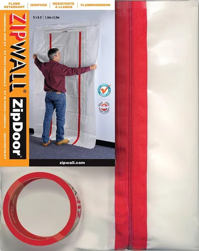 Vista 9 de ZIPWALL ZipDoor ZDM - Kit de puerta magnética, 1 paquete, color blanco