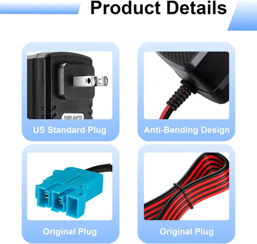 Vista 2 de Reemplazo del cargador de batería de 12V compatible con Peg Perego