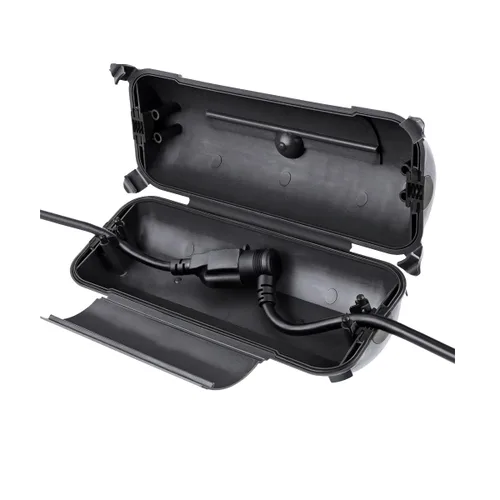 Vista 25 de Flemoon - Paquete de 3 fundas impermeables para cable de extensión para exteriores Small Electrical Connection Box for Straight Plug, Socket