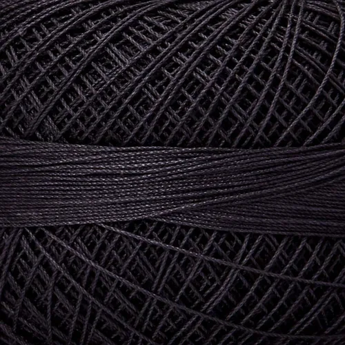 Vista 2 de Lizbeth Tamaño 80 HH80 Hilo de algodón 184 yardas 0.35 oz, carbón