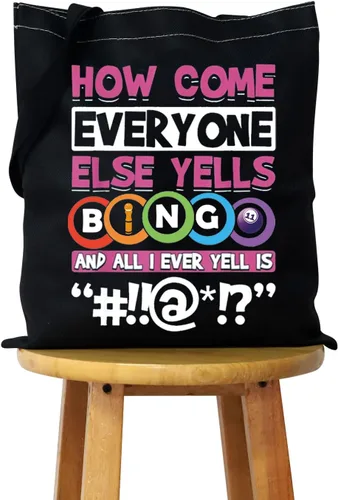 Vista 7 de WCGXKO Bolso divertido del regalo del jugador del bingo del amante del juego de la bolsa de la cremallera del, CÓMO LLEG, Cremallera