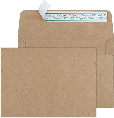 Vista 11 de Eupako Sobres de papel blanco A2, paquete de 250 sobres de invitación de 4.375 x 5.75 pulgadas, autosellados para RSVP, boda, notas