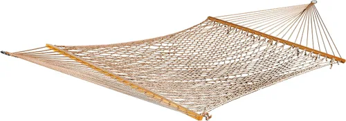 Vista 13 de Bliss Hammocks BH-410BK Hamaca clásica de cuerda con barra esparcidora Negro