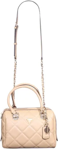 Vista 6 de GUESS Cessily Box - Bolso de mano, color beige, talla única, Beige