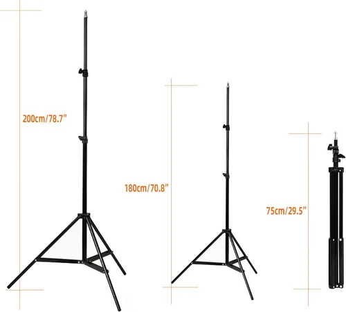 Vista 2 de Godox SN302 - Soporte de luz de estudio, trípode ajustable de 70.9 in