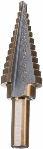 Vista 2 de Chiloskit HSS - Juego de brocas escalonadas para madera y metal (3 piezas)