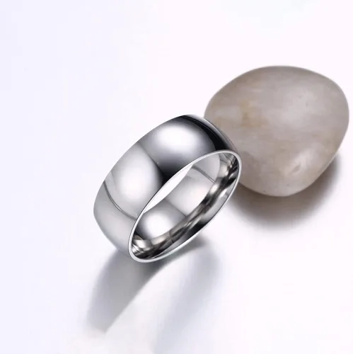 Vista 3 de TTVOVO Anillo para hombre de 0.079 in, 0.157 in, 0.236 in, 0.315 in, acero inoxidable, anillos simples para hombres, mujeres, niños y niñas, anillos