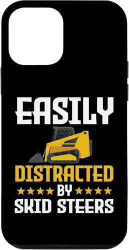 Vista 7 de Funda divertida para iPhone 12 Pro Max para maquinaria de construcción de controlador de minicargadora