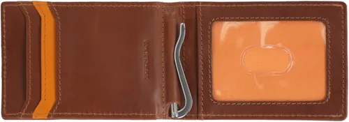 Vista 2 de Timberland Cartera delgada de cuero con bolsillo frontal para tarjetas de crédito para hombre