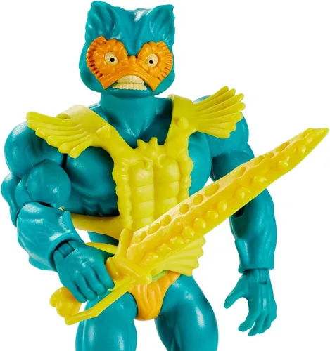 Vista 2 de Figura de acción de Masters of The Universe Origins Mer-Man de 5.5 pulgadas, figura de batalla para contar historias y exhibición, regalo para niños
