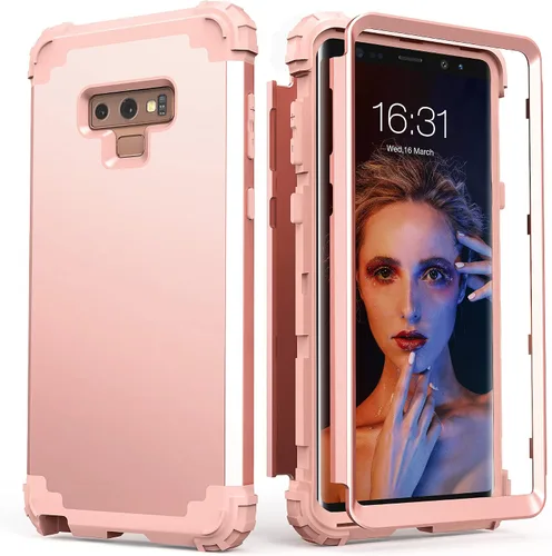 Vista 15 de IDweel Funda para Galaxy Note 9, Note 9 azul para hombres, 3 en 1, a prueba de golpes, delgada, híbrida, resistente, protección de policarbonato