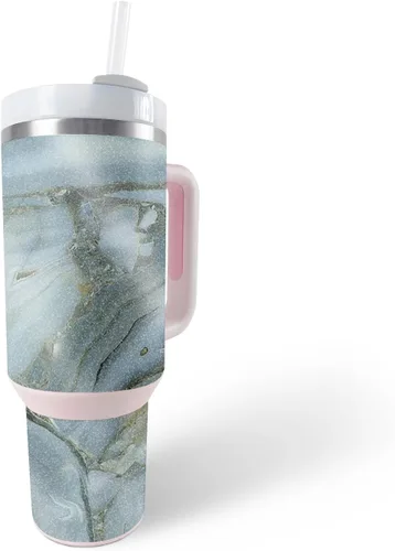 Vista 22 de MightySkins - Vaso con purpurina brillante compatible con Stanley The Quencher H2.0 FlowState de 40 onzas, Crazy Tikis, acabado protector y duradero