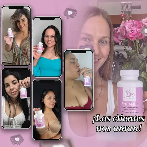 Vista 9 de Comprimidos para aumento del pecho Enhance de IsoSensuals (para 60 días)