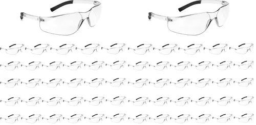 Vista 16 de Salfboy Gafas de seguridad transparentes a granel de 10 ANSI Z87.1, gafas protectoras resistentes a arañazos para trabajo, laboratorio, construcción