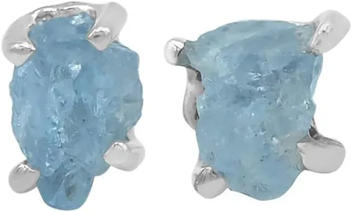 Vista 2 de Starborn Creations - Arete de piedras preciosas, Plata de ley, CAQMEA002