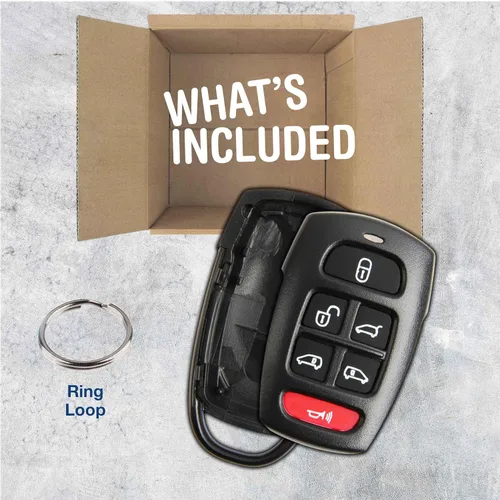 Vista 3 de KeylessOption Carcasa para llave remota sin llave para Kia Sedona Mini Van Hyundai Entorage